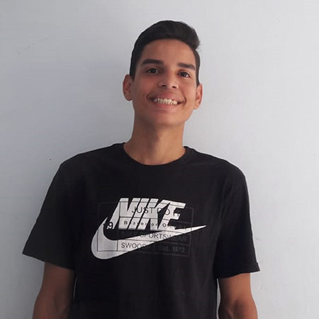 Pedro Gabriel Lopes, beneficiário da Turma do Bem
